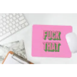Tekst - Bold - Roze muismat rubber klein -witbureau