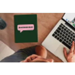 Tekstwolk - BLAH BLAH BLAH - Roze muismat rubber klein -laptop