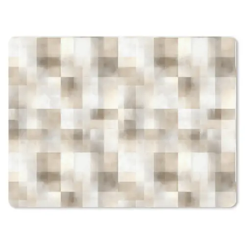 Textuur - Linnen - Beige muismat rubber klein 262 -3d