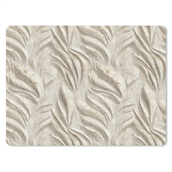 Textuur - Reliëf - Beige muismat rubber klein 262 -3d