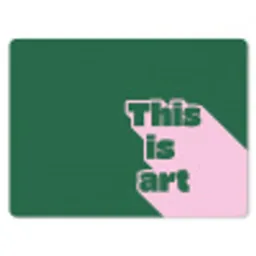 This is art - Schaduw - Roze muismat rubber klein -3d