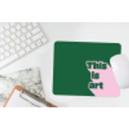 This is art - Schaduw - Roze muismat rubber klein -witbureau