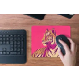 Tijger - Modern - Neon muismat rubber klein -toetsenbord