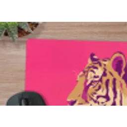 Tijger - Modern - Neon muismat rubber klein -closeup