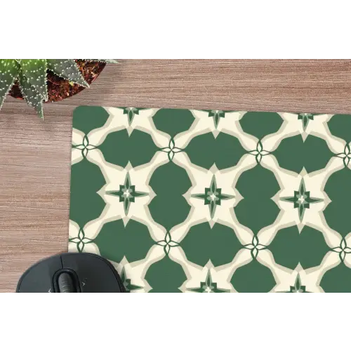 Tegel - Klassiek - Groen muismat rubber klein 262 -closeup