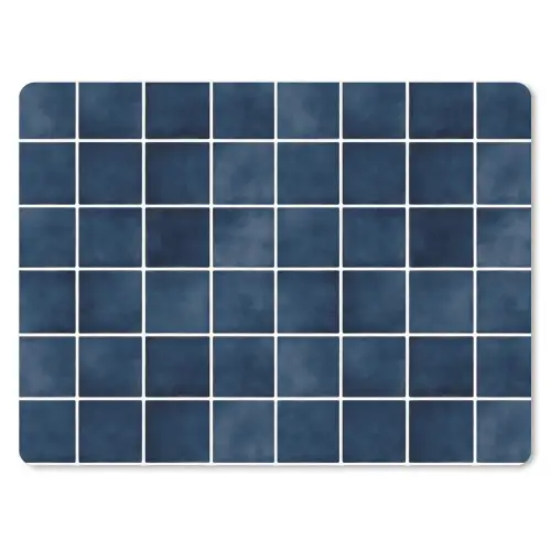 Tegel - Modern - Blauw muismat rubber klein 262 -3d
