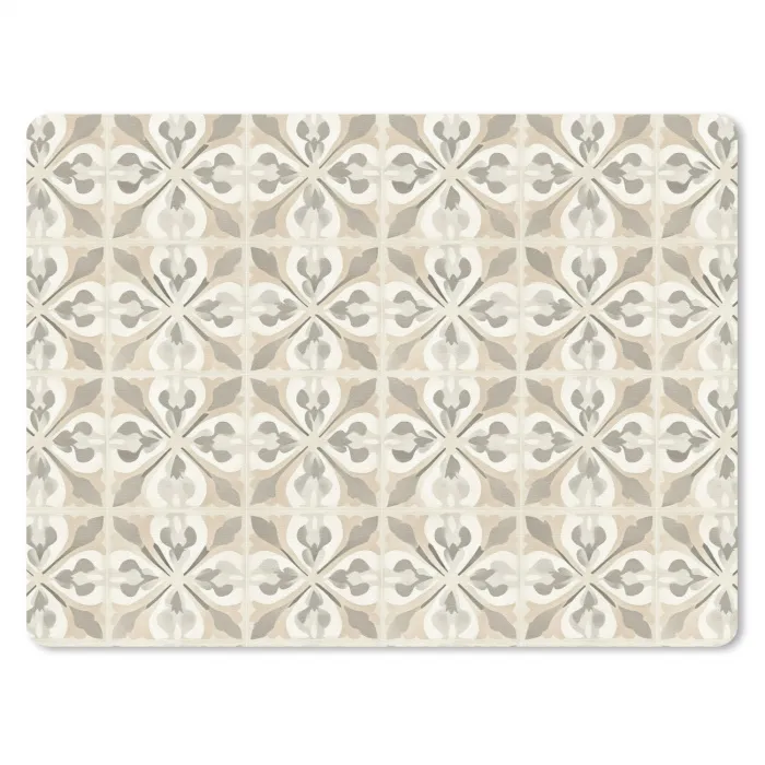 Tegel - Motief - Beige muismat rubber klein 262 -3d