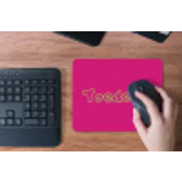 Toedeloe - Groen - Roze muismat rubber klein -toetsenbord