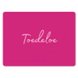 Toedeloe - Roze muismat rubber klein -3d