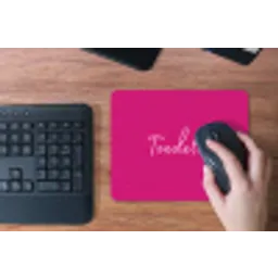 Toedeloe - Roze muismat rubber klein -toetsenbord