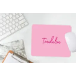Toedeloe - Roze - Minimalistisch muismat rubber klein -witbureau