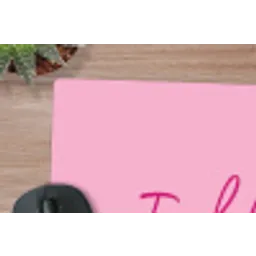 Toedeloe - Roze - Minimalistisch muismat rubber klein -closeup