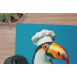 Toekan - Papegaai - Vogel - Koksmuts muismat rubber klein -closeup