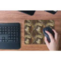 Tropisch - Bladeren - Goud muismat rubber klein 262 -toetsenbord