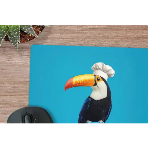 Tucan - Sokkel - Vogel - Koksmuts muismat rubber klein -closeup