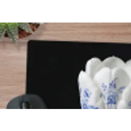 Tulp - Patroon - Blauw muismat rubber klein -closeup
