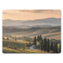 Toscaans - Landschap - Heuvels muismat rubber klein -3d