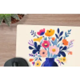 Vaas - Bloemen - Boeket muismat rubber klein -closeup