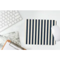 Verticale strepen - Blauw - Crème muismat rubber klein 262 -witbureau