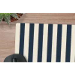 Verticale strepen - Blauw - Crème muismat rubber klein 262 -closeup