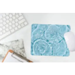 Water - Blauw - bubbels muismat rubber klein -witbureau