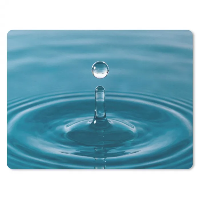 Waterdruppel - Water - Oppervlakte muismat rubber klein -3d