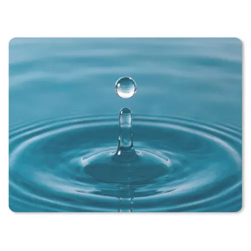 Waterdruppel - Water - Oppervlakte muismat rubber klein -3d
