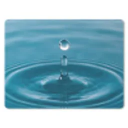 Waterdruppel - Water - Oppervlakte muismat rubber klein -3d