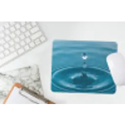 Waterdruppel - Water - Oppervlakte muismat rubber klein -witbureau