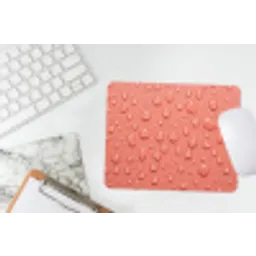 Water - Druppels - Roze muismat rubber klein -witbureau