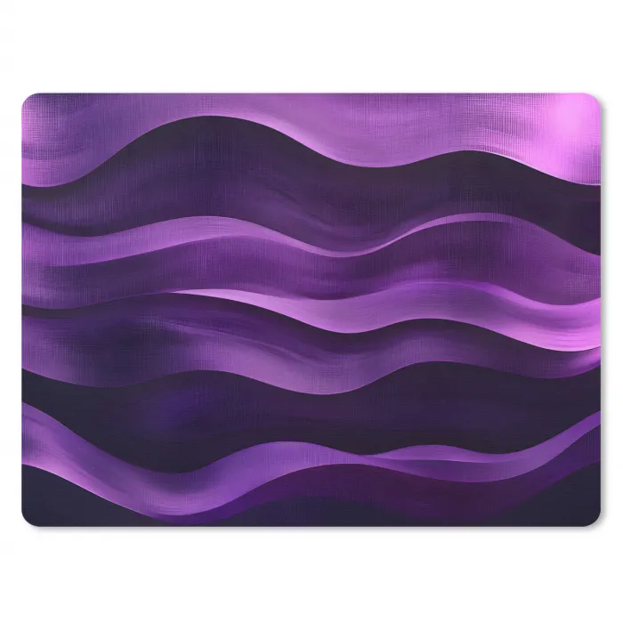 Golven - Abstract - Paars muismat rubber klein -3d