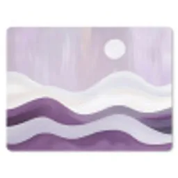 Golven - Heuvels - Abstract - Paars muismat rubber klein -3d