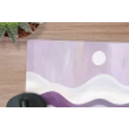 Golven - Heuvels - Abstract - Paars muismat rubber klein -closeup