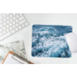 Golven - Oceaan - Blauw muismat rubber klein -witbureau