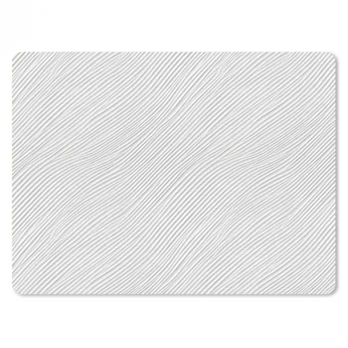 Golven - Ribbels - Wit muismat rubber klein 262 -3d