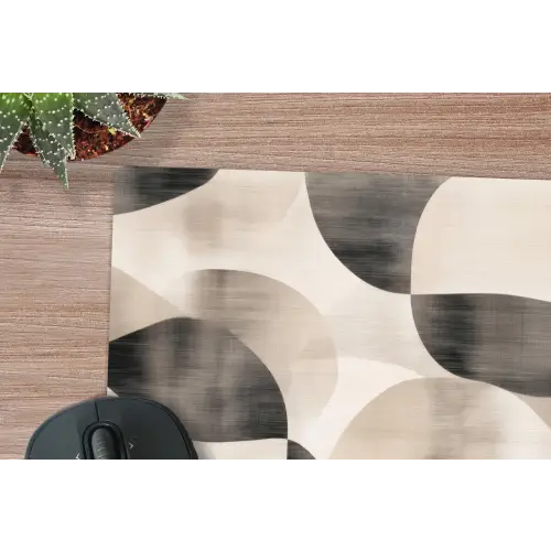 Grillige vormen - Subtiele overgangen - Dynamisch muismat rubber klein -closeup