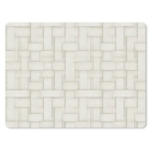 Vlechtwerk - Banen - Beige muismat rubber klein 262 -3d