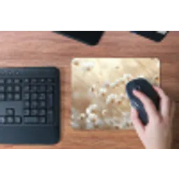 Wilde - Bloemen - Wit muismat rubber klein -toetsenbord