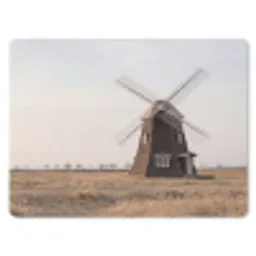 Windmolens - Landschap - Veld muismat rubber klein -3d