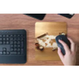 Hout - Wereldkaart - Bakken - Keuken muismat rubber klein -toetsenbord