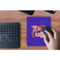 Yes fun - Kleurrijk - Collage-stijl muismat rubber klein -toetsenbord