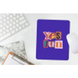 Yes fun - Kleurrijk - Collage-stijl muismat rubber klein -witbureau