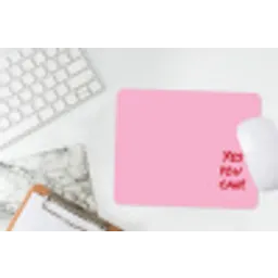Yes you can do it - Rood - Roze muismat rubber klein -witbureau