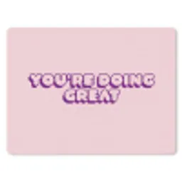 You're doing great - roze - 3D muismat rubber klein -3d