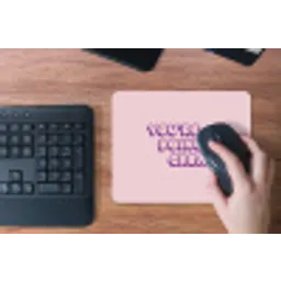 You're doing great - Roze - Bubble letters muismat rubber klein -toetsenbord