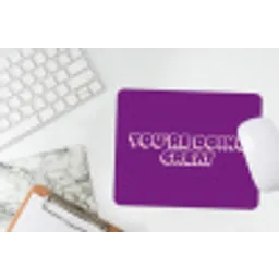 You're doing great - Paars - Bubble letters muismat rubber klein -witbureau