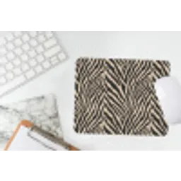 Zebra - Klassiek - Zwart muismat rubber klein 262 -witbureau