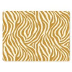 Zebra - Klassiek - Oker - Geel muismat rubber klein 262 -3d