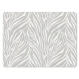 Zebra - Motief - Grijs muismat rubber klein 262 -3d