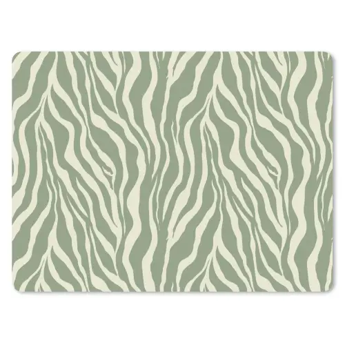 Zebra - Motief - Groen muismat rubber klein 262 -3d